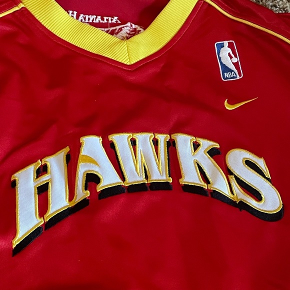 Rare Nike Atlanta Hawks Jersey, Red & Yellow, Size XL - Picture 2 of 6